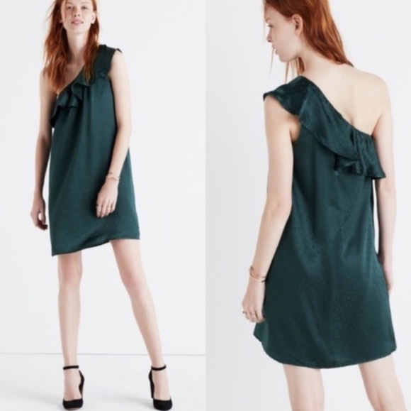 Madewell Dresses & Skirts - NWT Madewell Green Silk Dancefloor Dress
